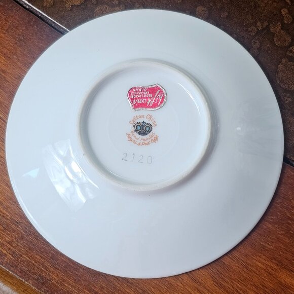 Lefton China Hand Painted Floral Demitasse Cup & Saucer Set - Picture 9 of 9